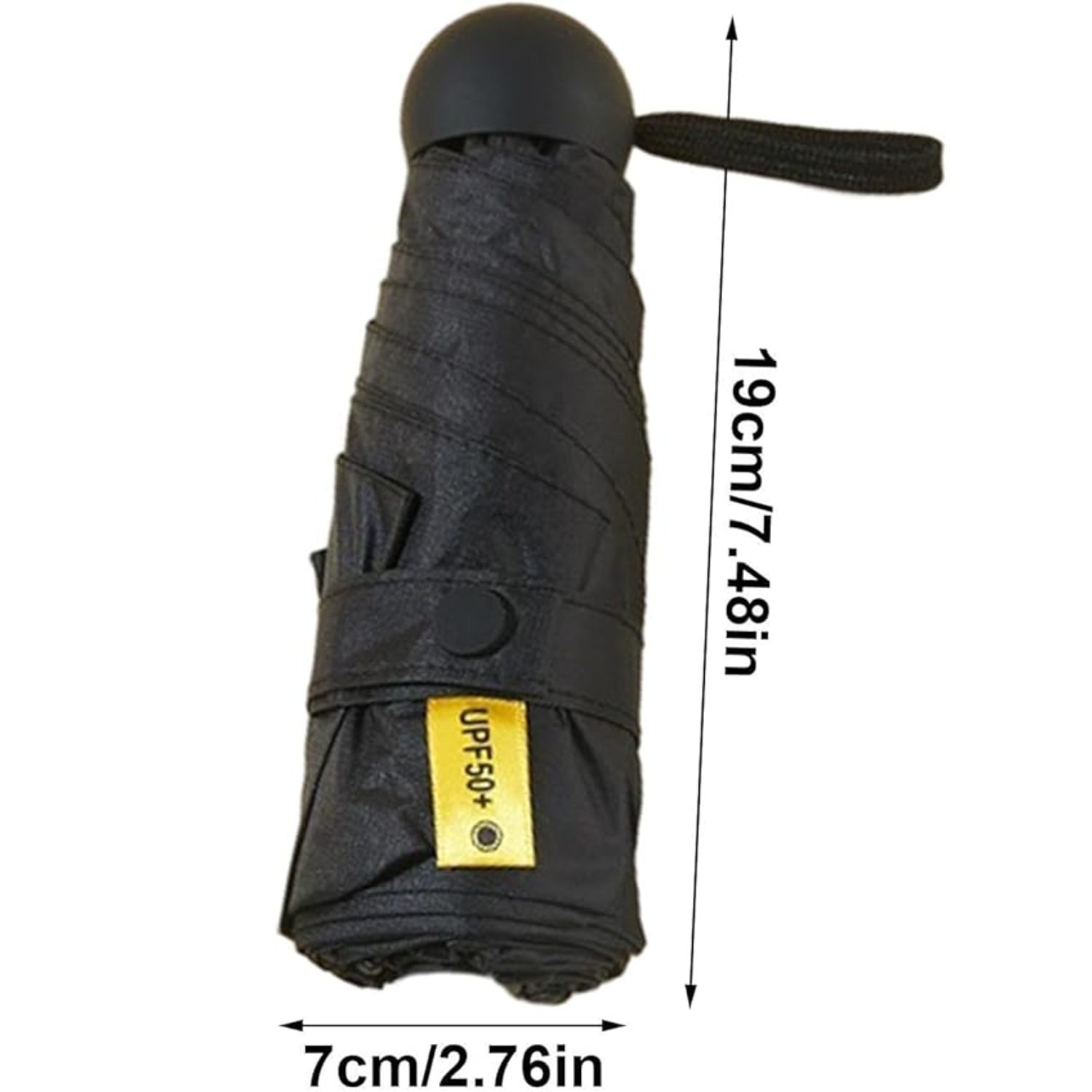PARAGUAS PLEGABLE CAPSULA 8 VARILLAS UV RESISTENTE LIGERO - 2