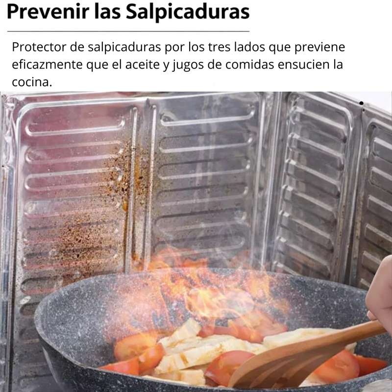 PROTECTOR ANTISALPICADURAS DE ACEITE COCINA SET 5 PIEZAS - 4
