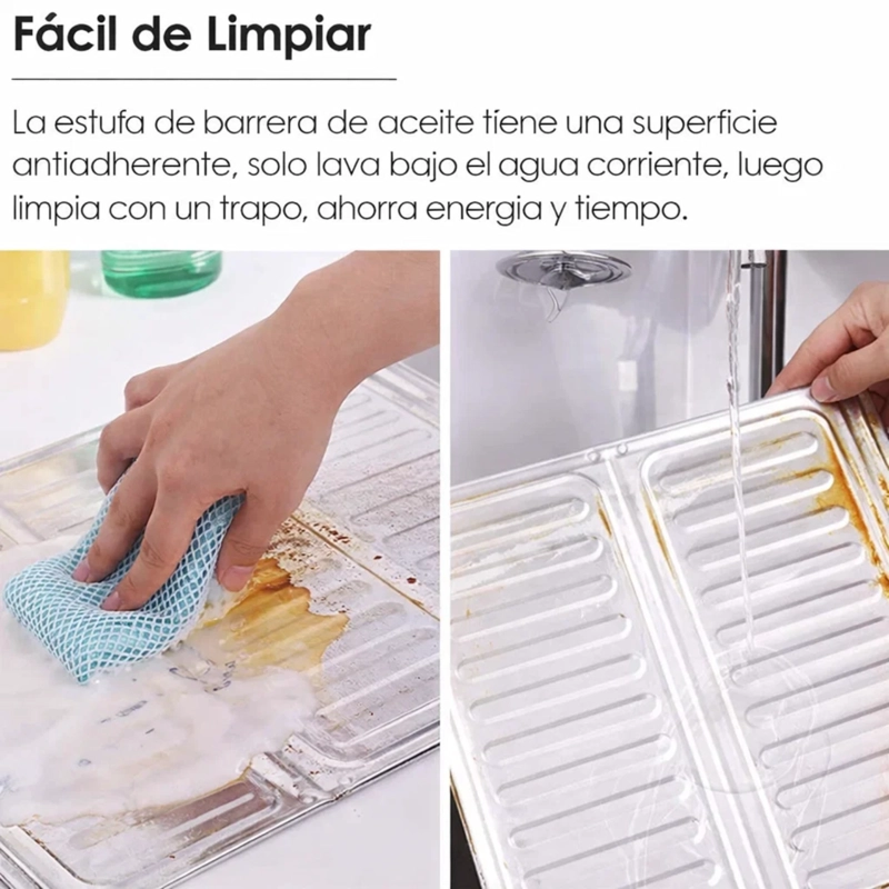 PROTECTOR ANTISALPICADURAS DE ACEITE COCINA SET 5 PIEZAS - 5