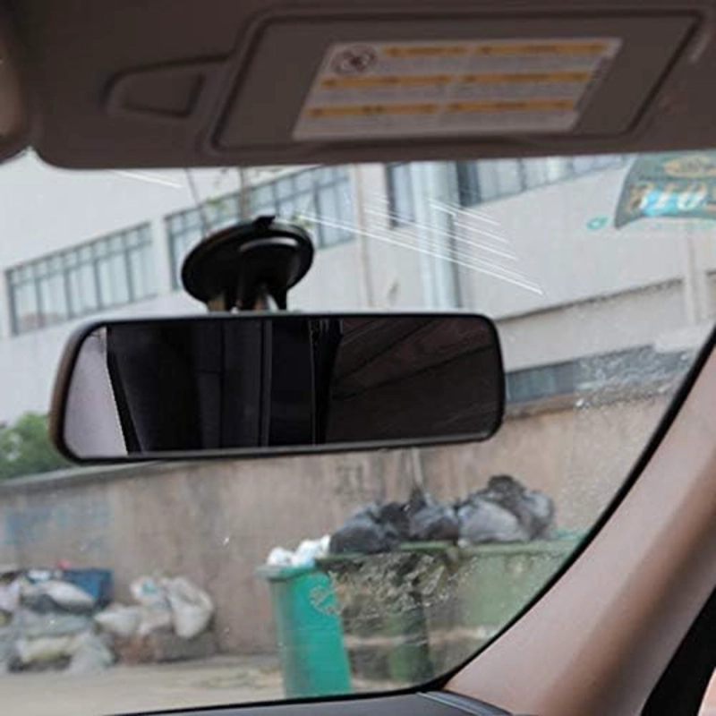 ESPEJO RETROVISOR INTERIOR UNIVERSAL PANORAMICO AUTO - 4