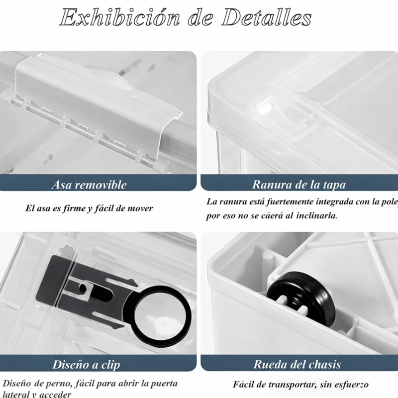 ORGANIZADOR APILABLE PLEGABLE CON TAPAS OFICINA - 4