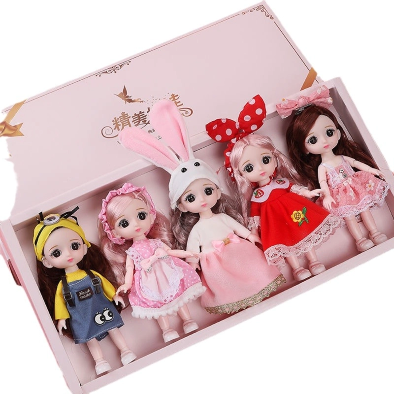 6 MINI MUÑECAS PARA NIÑAS ARTICULADAS Y CON ROPA - 1