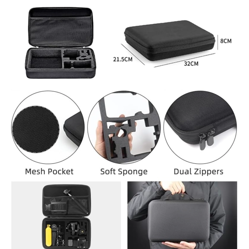 KIT 84 EN 1 ACCESORIOS PARA CAMARAS DEPORTIVAS CON MALETA - 6