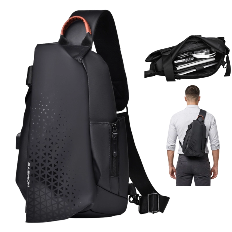 MOCHILA CRUZADA MULTIUSO BOLSO DE HOMBRO CON USB - 1