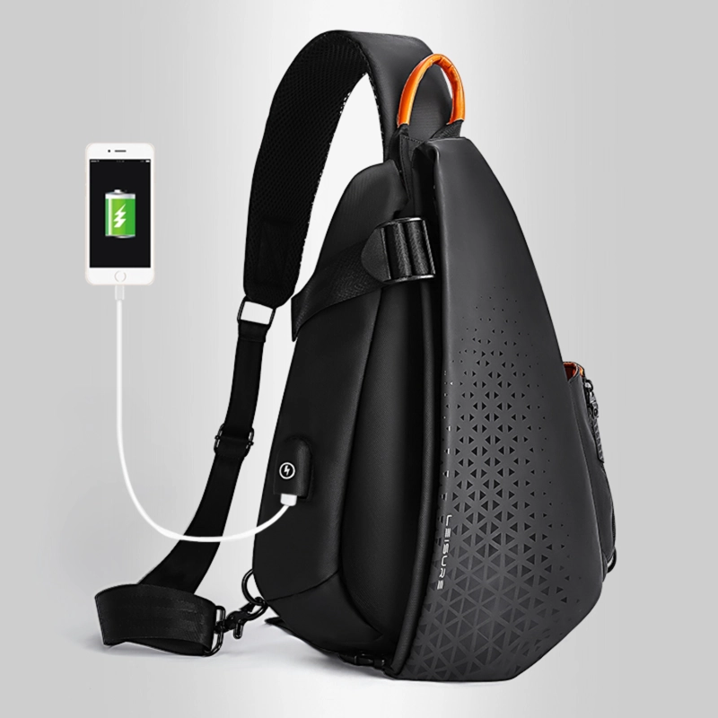 MOCHILA CRUZADA MULTIUSO BOLSO DE HOMBRO CON USB - 4