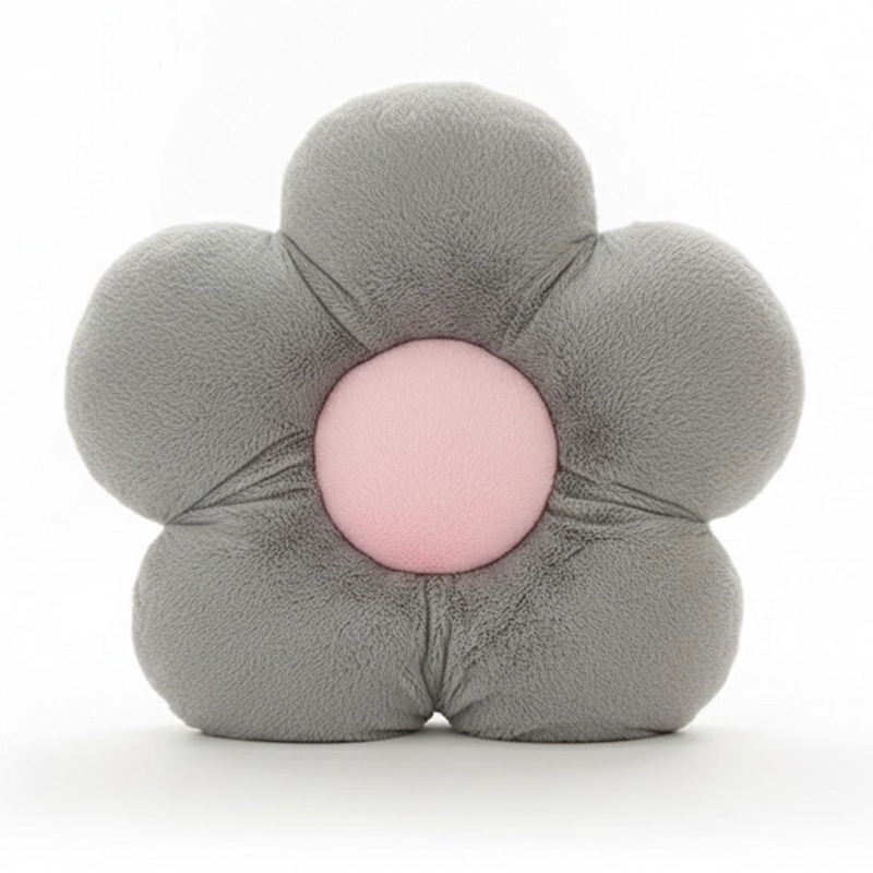 COJIN DE SUELO DISEÑO FLOR DE FELPA SUAVE Y ESTE TICO - 1
