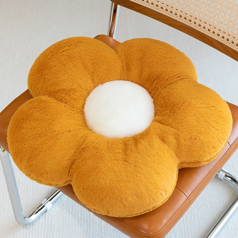 COJIN DE SUELO DISEÑO FLOR DE FELPA SUAVE Y ESTE TICO - 4