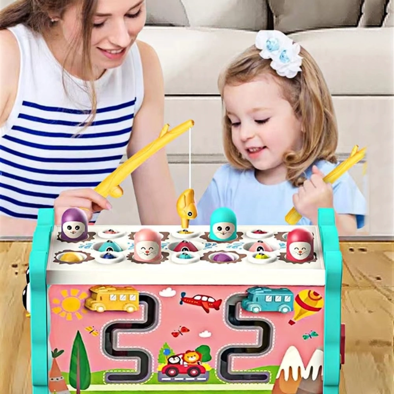 JUGUETE MONTESSORI BUHO: XILOFONO Y PESCA MAGNE TICA BEBE - 4