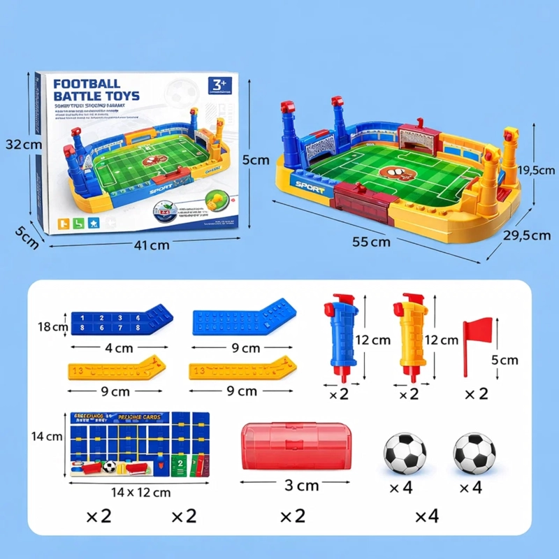 MINI FUTBOLIN DE MESA PARA NIÑOS JUEGO DE FUTBOL Y PINBALL - 2