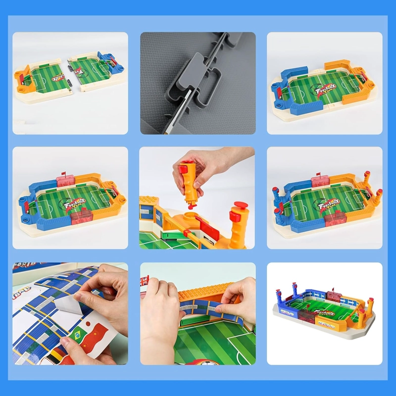 MINI FUTBOLIN DE MESA PARA NIÑOS JUEGO DE FUTBOL Y PINBALL - 4