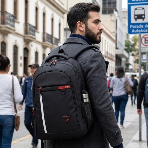 MOCHILA CASUAL VIAJES URBANA UNISEX IMPERMEABLE - 3