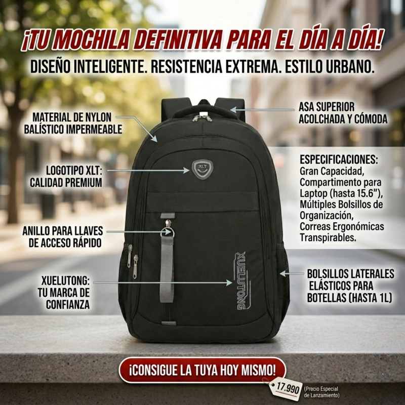 MOCHILA ESCOLAR ERGONOMICA PARA NIÑOS GRAN CAPACIDAD - 3