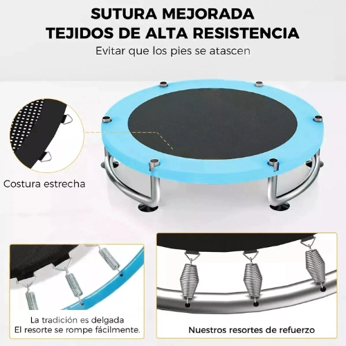 TRAMPOLIN PARA NIÑOS Y ADULTOS CON RED DE SEGURIDAD GIMNASIA - 3
