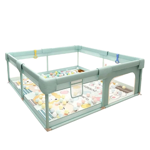 CORRAL PARA BEBE S CON PELOTAS VALLA DE SEGURIDAD 66cmx200cm - 1