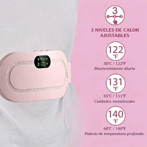 CINTURON TE RMICO MENSTRUAL ELE CTRICO CON MASAJE Y VIBRACION - 6