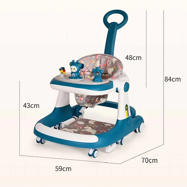 ANDADERA CAMINADORA DE BEBE  MULTIFUNCIONAL ANTICAIDA UNISEX - 2