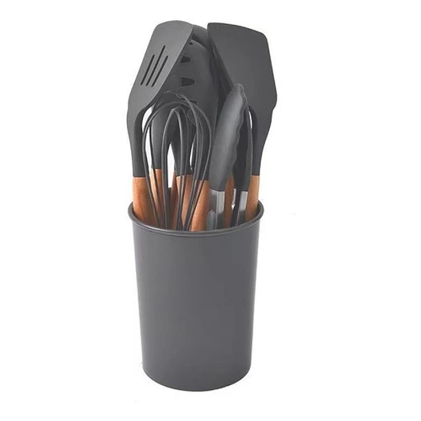 SET 11 UTENSILIOS DE COCINA ANTIADHERENTES DE SILICONA - 1