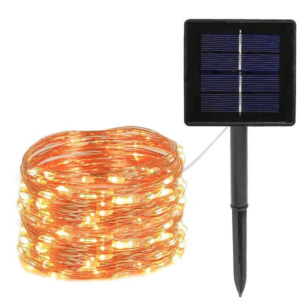 LUCES LED RECARGABLE LUZ SOLAR GUIRNALDA IMPERMEABLE - 1