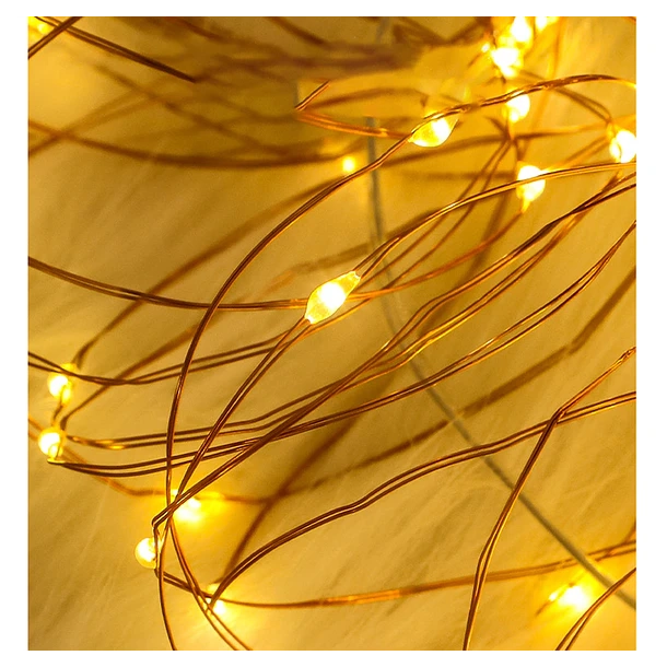 LUCES LED RECARGABLE LUZ SOLAR GUIRNALDA IMPERMEABLE - 4