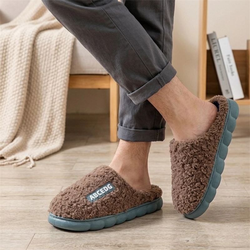 PANTUFLAS DE ALGODON DE OTOÑO E INVIERNO PARA PAREJAS - 4