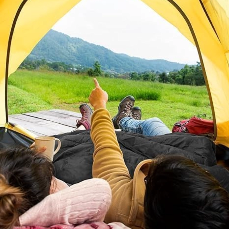 BOLSA DORMIR LIGERA PARA ADULTOS CALIDA Y COMPACTA CAMPING - 4