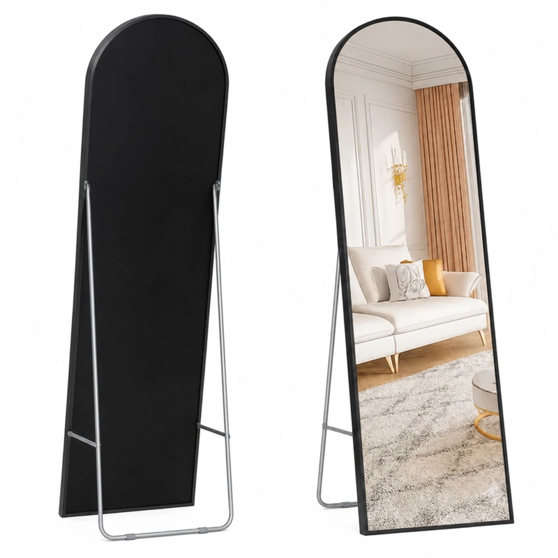 ESPEJO OVALADO CUERPO ENTERO 150X40CM CON BASE PLEGABLE - 2
