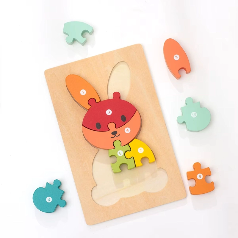 ROMPECABEZAS DE MADERA 3D MONTESSORI ANIMALES DIDACTICOS - 3