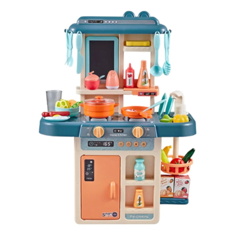 JUEGO DE COCINA CON LUCES Y SONIDOS 55 PIEZAS 63CMX45CM - 1