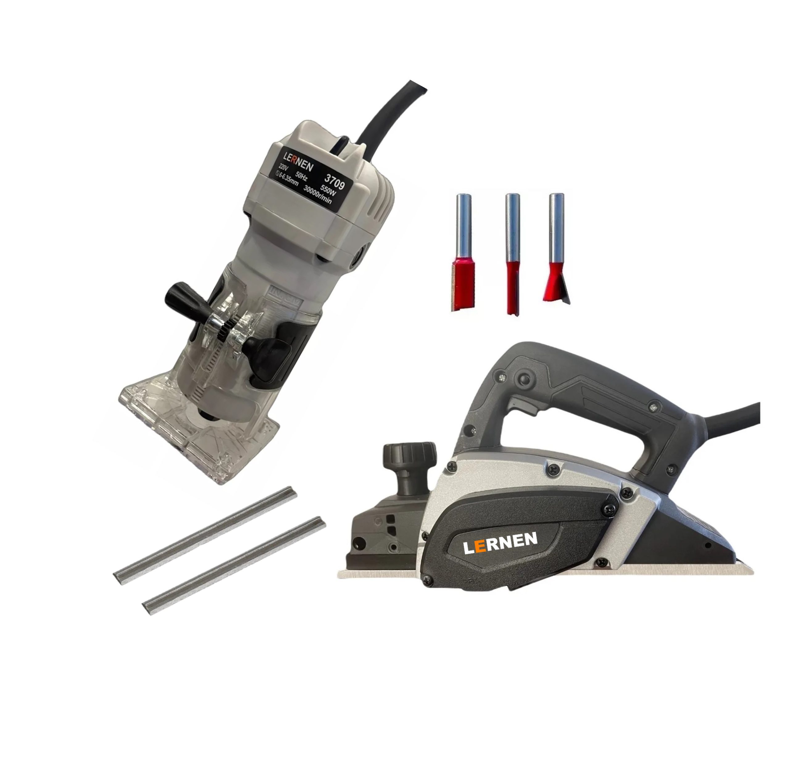 PACK LERNEN RRESADORA ROUTER TUPI + CEPILLO ELECTRICO CARPINTERIA - 1