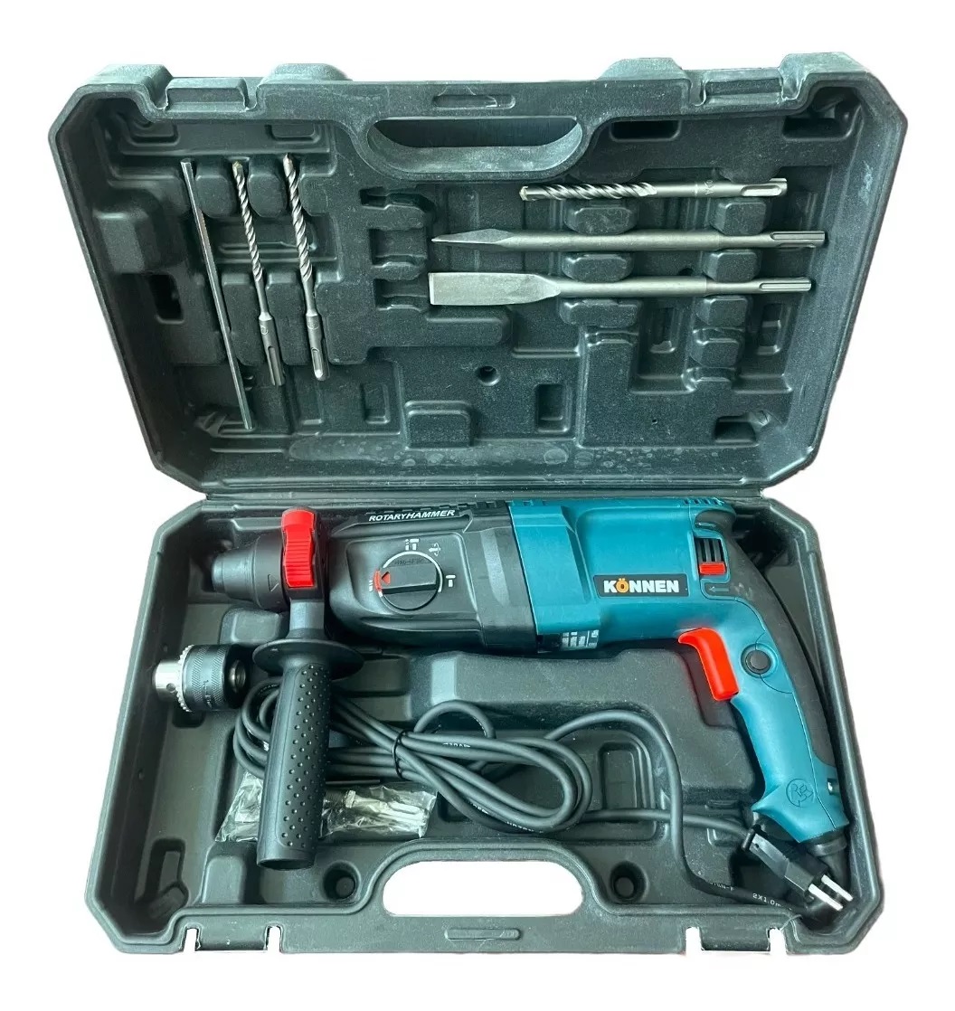 KIT KONNEN ROTO800 ROTOMARTILLO 800 W + MALETÍN PORTÁTIL + ACCESORIOS - 4