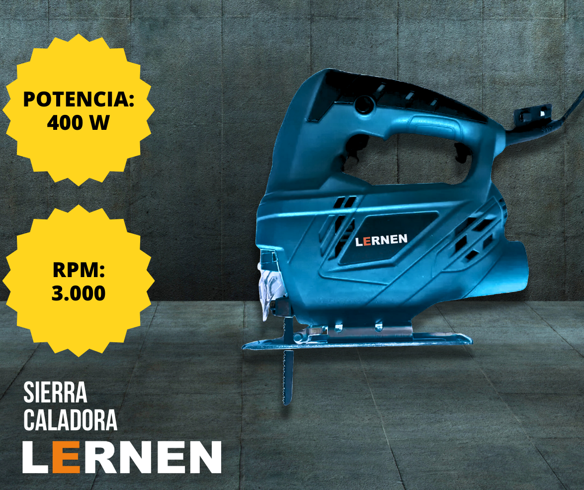 PACK LERNEN SIERRA CALADORA 3000 RPM + FRESADORA ROUTER TUPI - 2