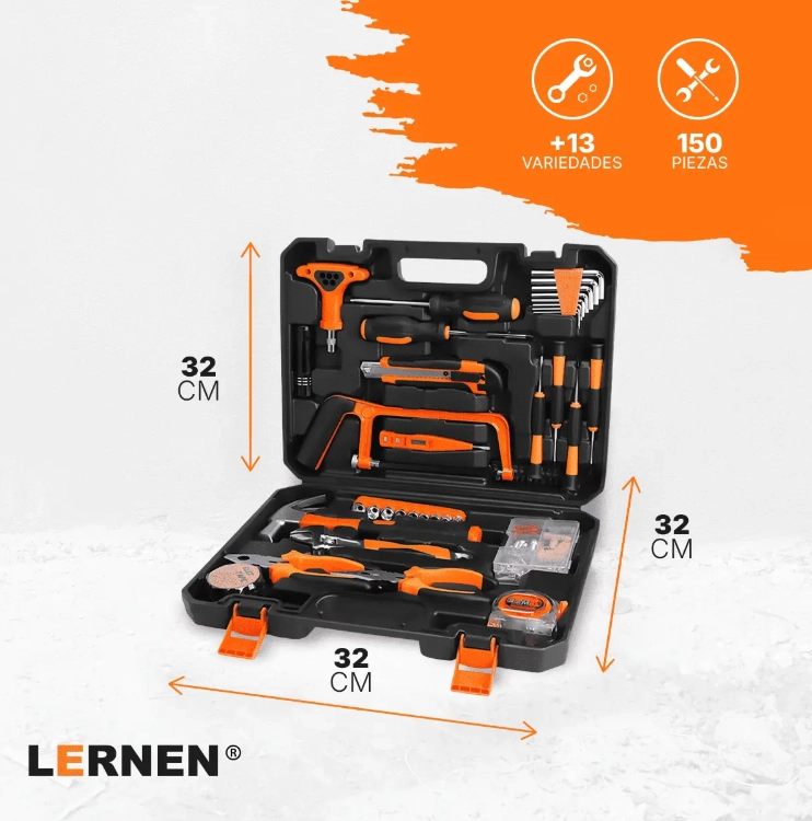 PACK LERNEN CEPILLO ELECTRICO CARPINTERIA + SET DE HERRAMIENTAS - 3