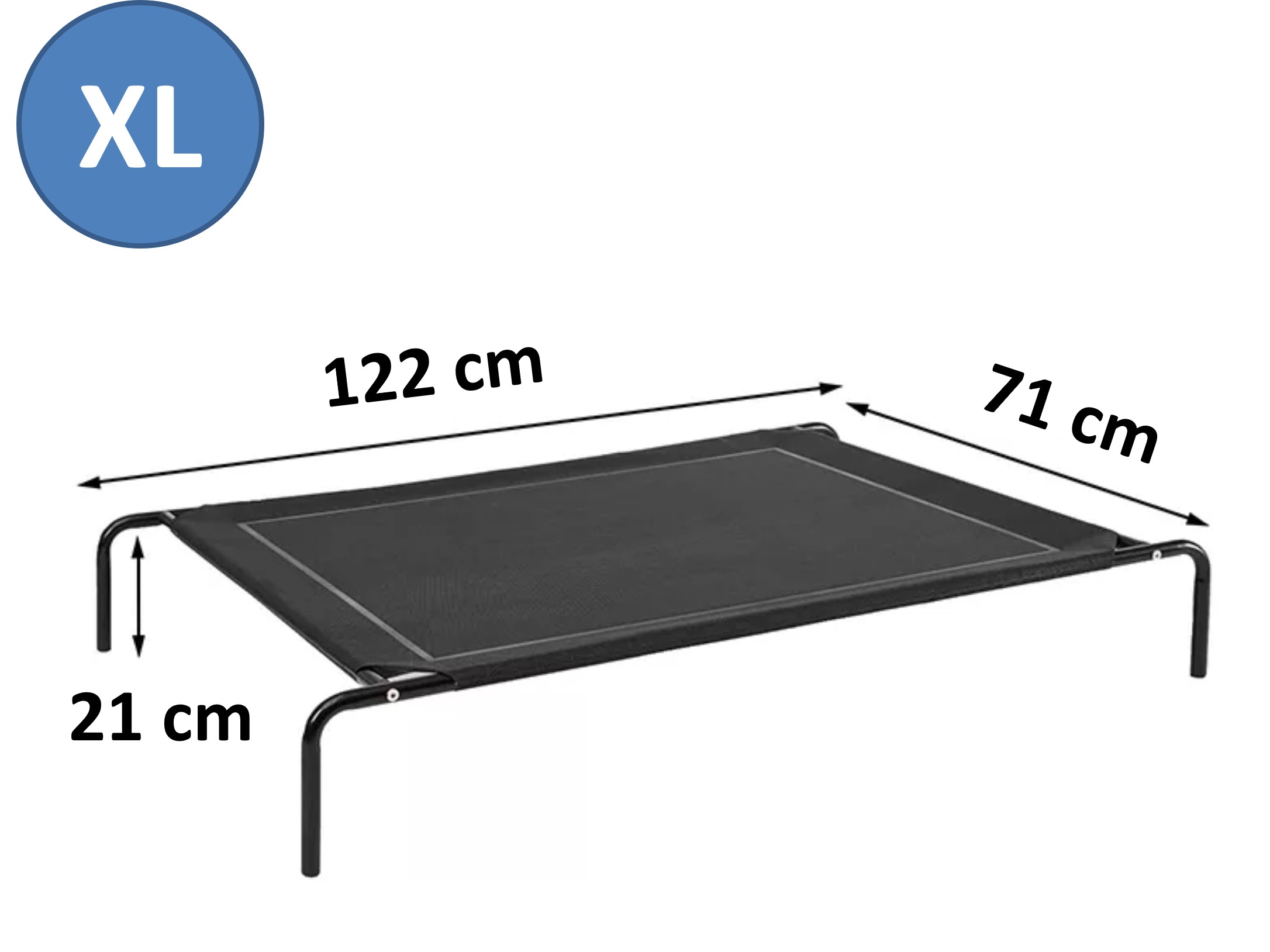 CAMA REFRESCANTE EN ALTURA PARA PERROS GATOS TALLA XL - 2