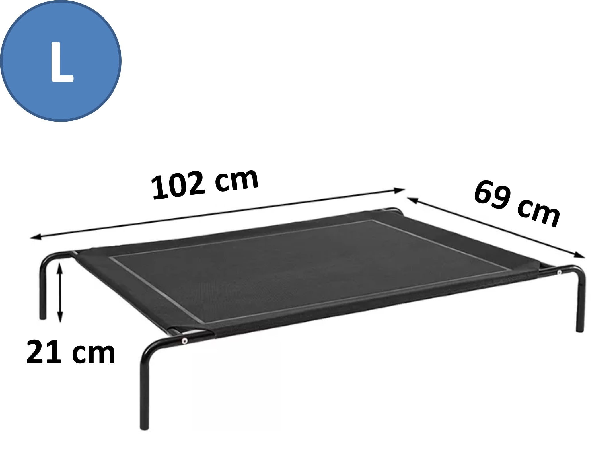 CAMA REFRESCANTE EN ALTURA PARA PERROS GATOS TALLA L - 2