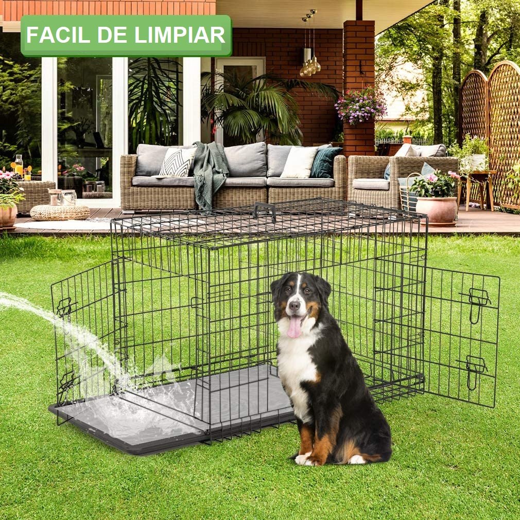 CANIL METAL PERROS DESARMABLE 2 PUERTAS HASTA 40 KG LERNEN - 6