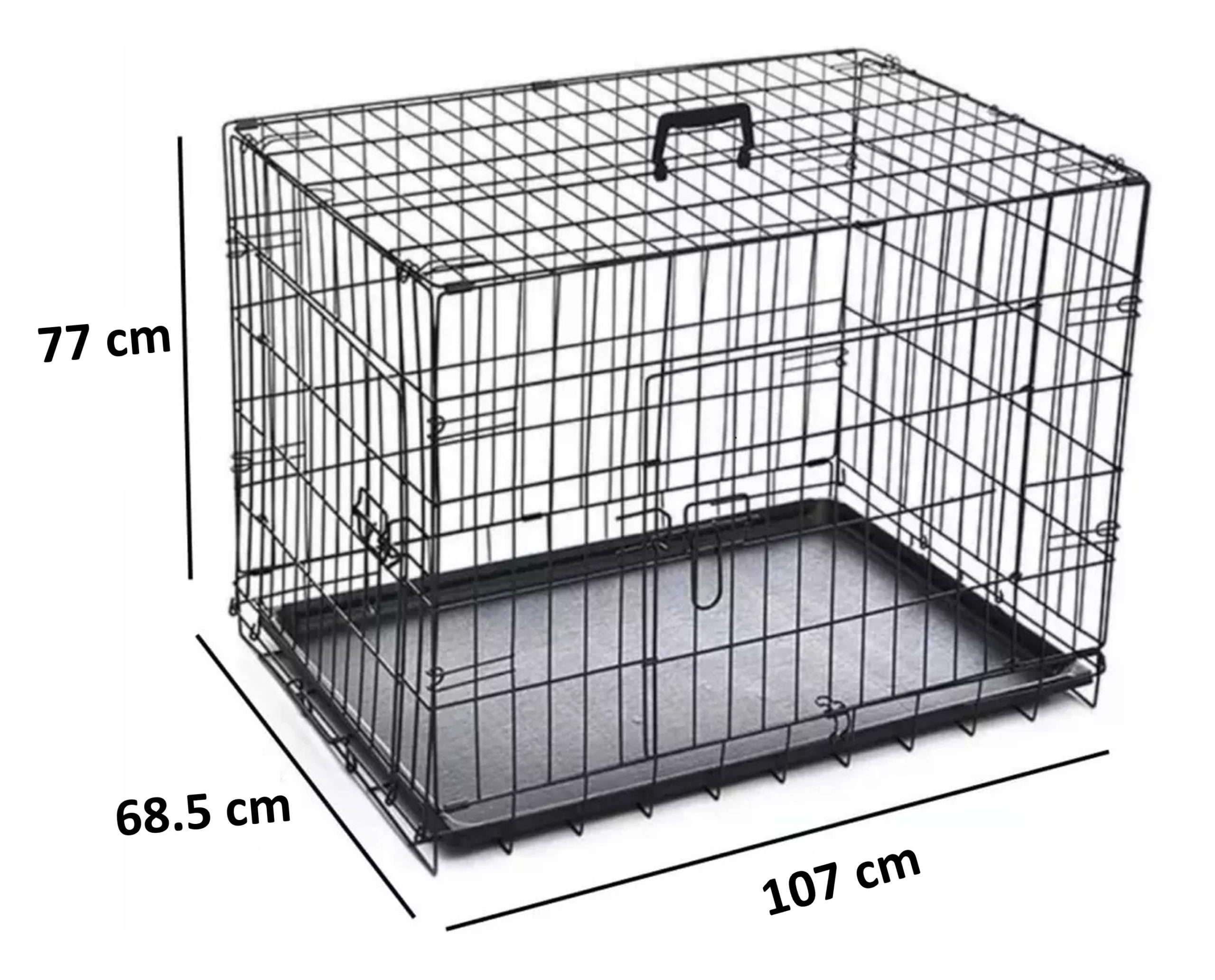 CANIL METAL PERROS DESARMABLE 2 PUERTAS HASTA80 KG LERNEN - 2