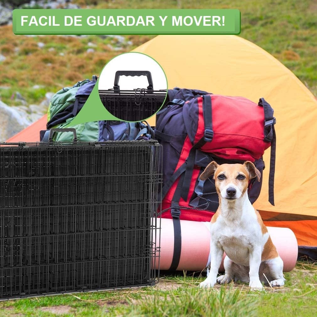 CANIL METAL PERROS DESARMABLE 2 PUERTAS HASTA80 KG LERNEN - 4