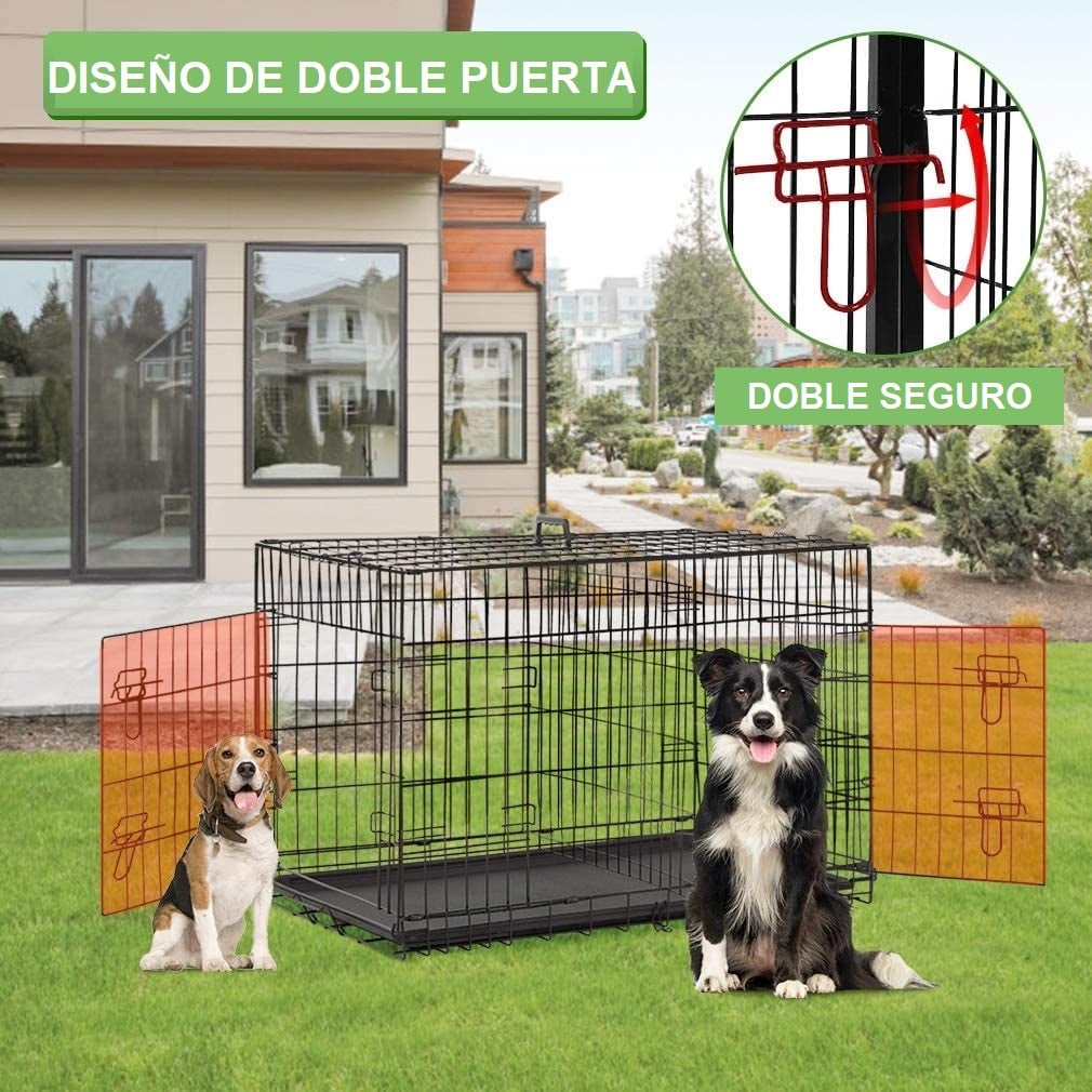 CANIL METAL PERROS DESARMABLE 2 PUERTAS HASTA 50 KG LERNEN - 5
