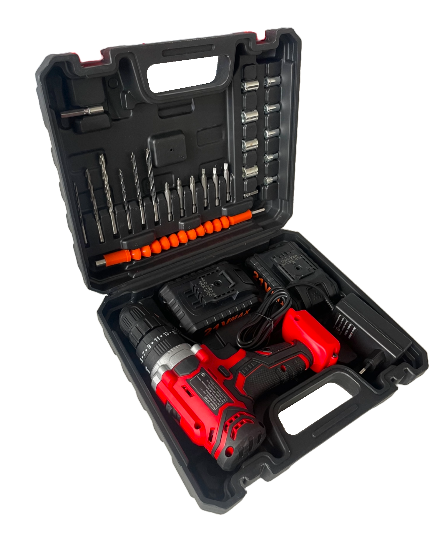 TALADRO PERCUTOR DESTORNILLADOR INALÁMBRICO 21V + 2 BATERÍAS - 5