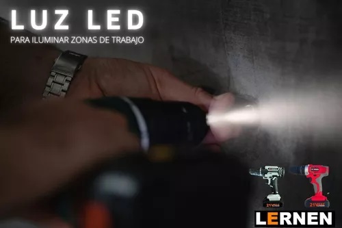 TALADRO LERNEN TPI2BAT DESTORNILLADOR INALÁMBRICO 21 V CON BROCAS - 4