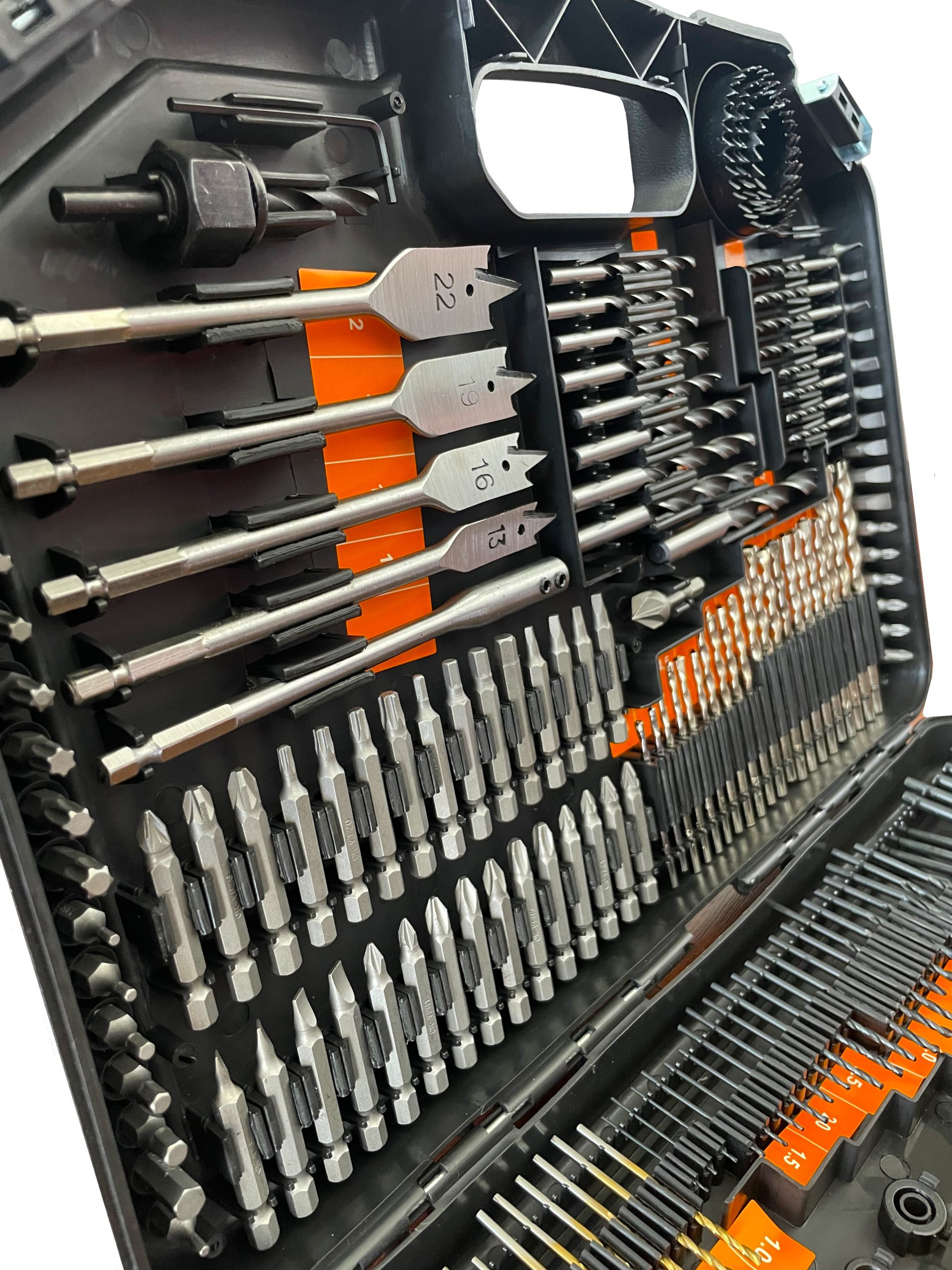 MALETÍN LERNEN 246 PIEZAS PUNTAS TALADRO BROCAS DADOS - 4