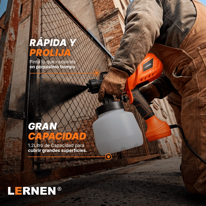 PISTOLA LERNEN ELÉCTRICA PINTURA 550 W PINTAR COMPRESOR - 3