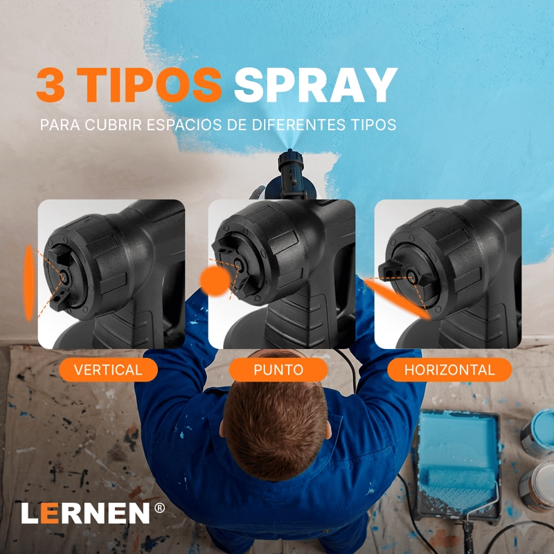 PISTOLA LERNEN ELÉCTRICA PINTURA 550 W PINTAR COMPRESOR - 6