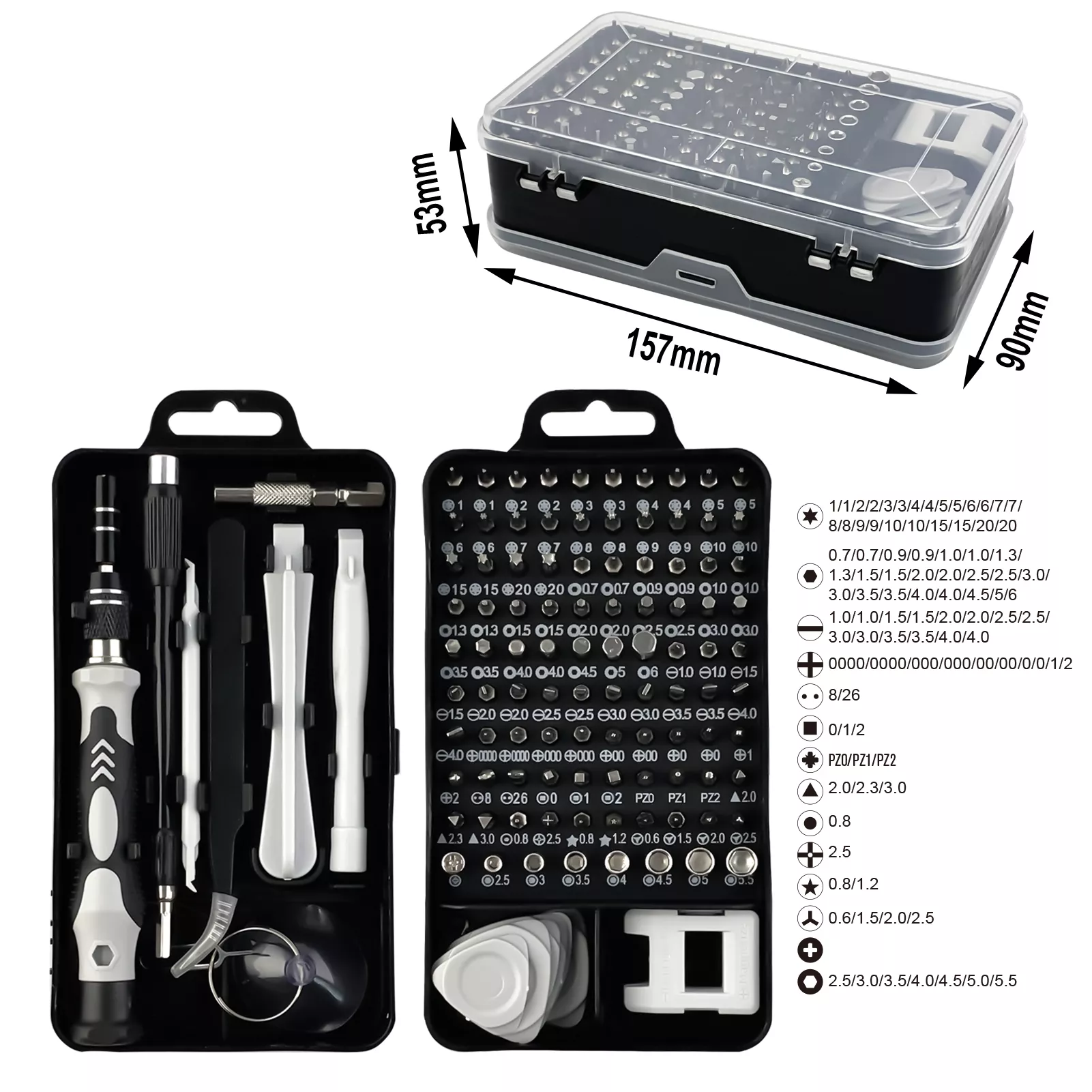 KIT DE 115 PUNTAS DE PRECISIÓN DESTORNILLADOR – PUNTAS DADOS - 3