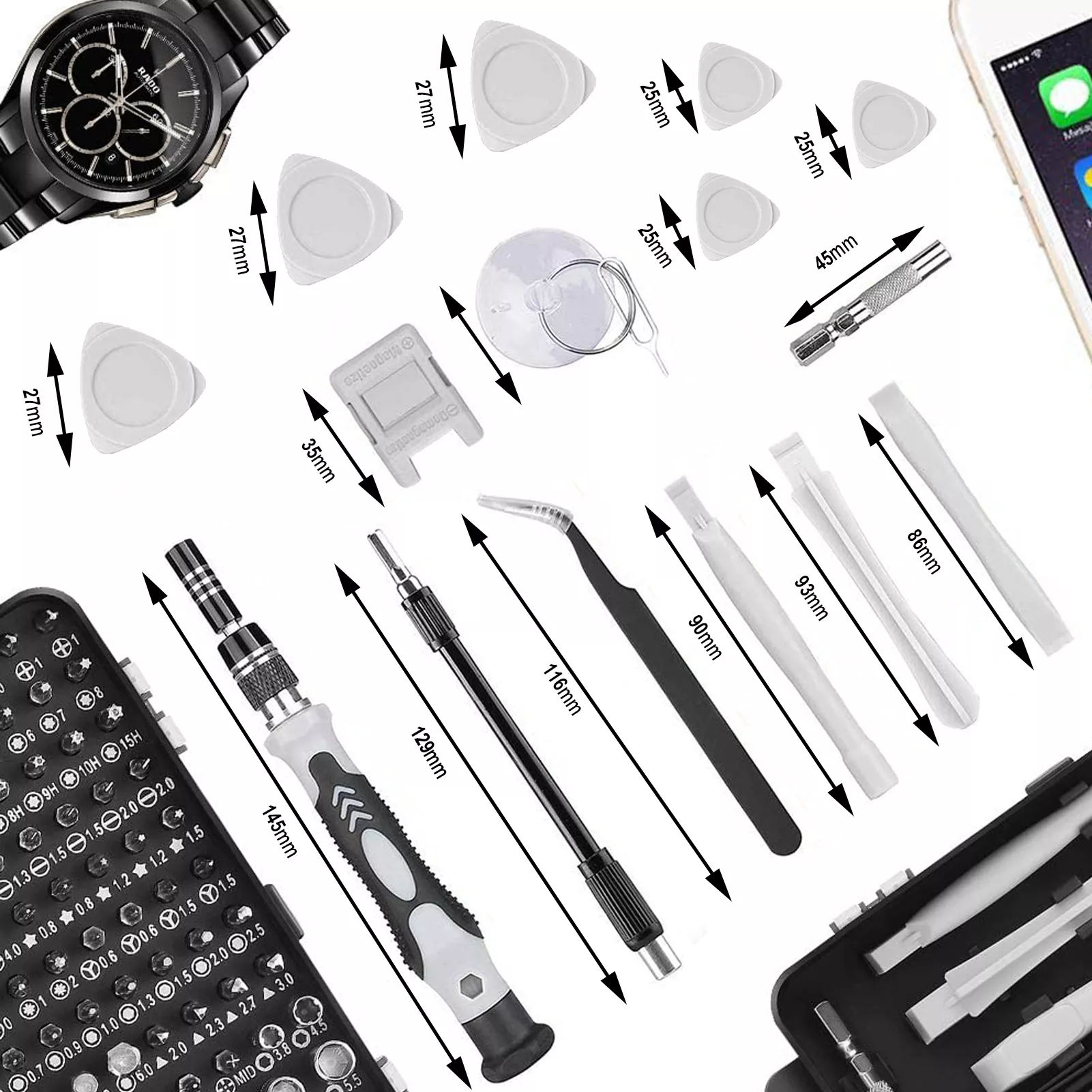 KIT DE 115 PUNTAS DE PRECISIÓN DESTORNILLADOR – PUNTAS DADOS - 5