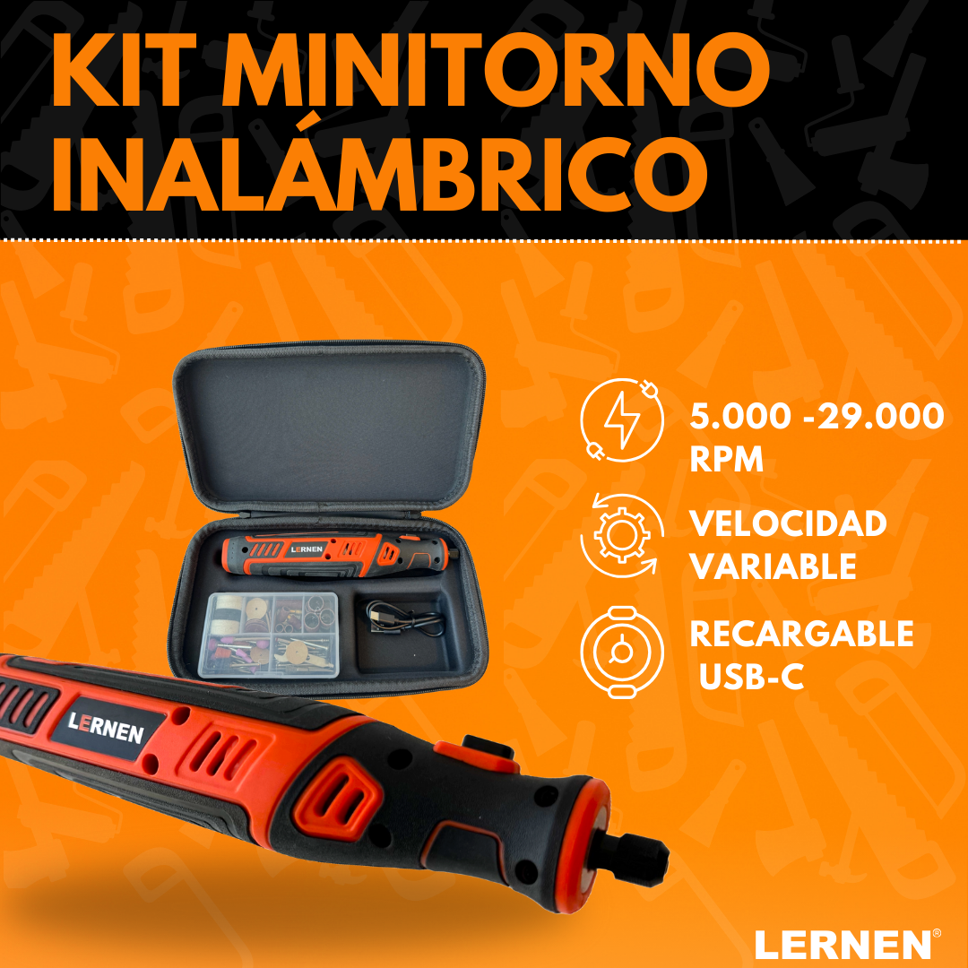 KIT LERNEN MULTIPROPOSITO MINITORNO INALÁMBRICO CON 85 ACCESORIOS - 2