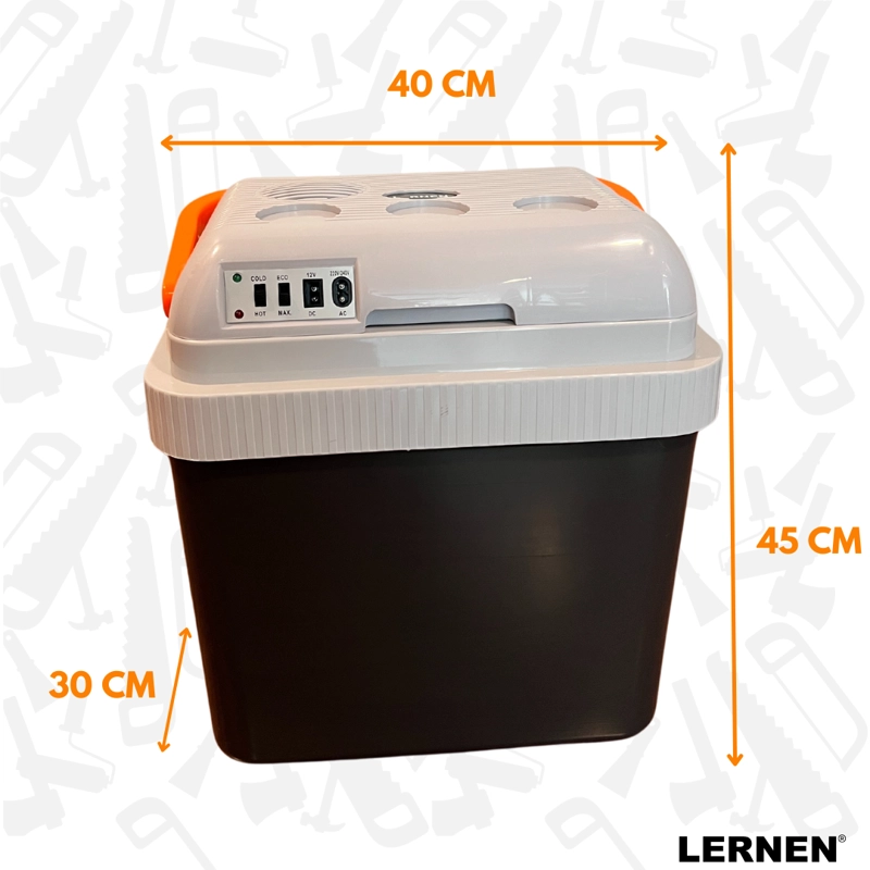 COOLER ELÉCTRICO LERNEN 24 LT 12V PARA AUTOS O ENCHUFE AC / DC - 5
