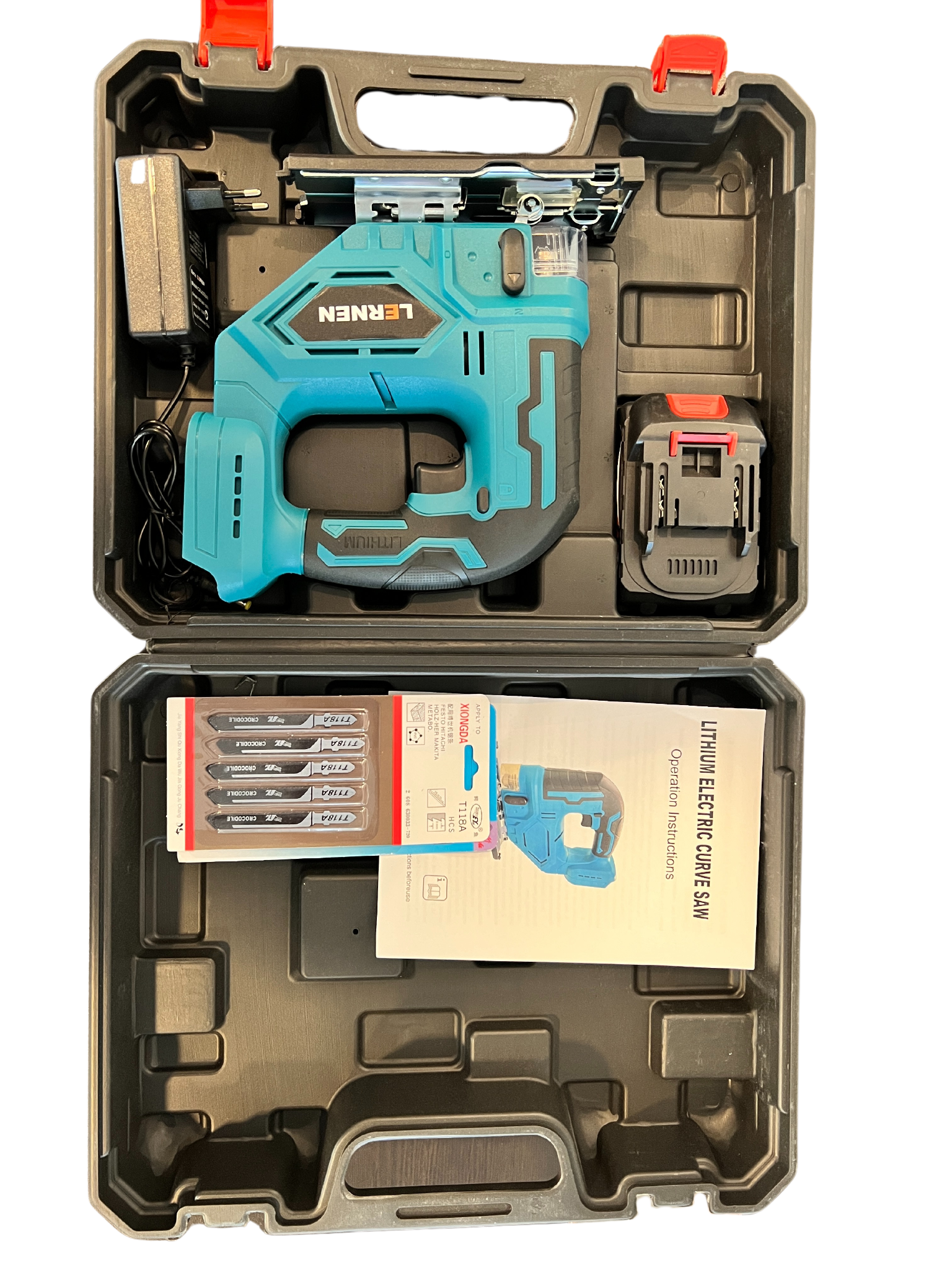 SIERRA CALADORA INALÁMBRICA 21V + ACCESORIOS - 3