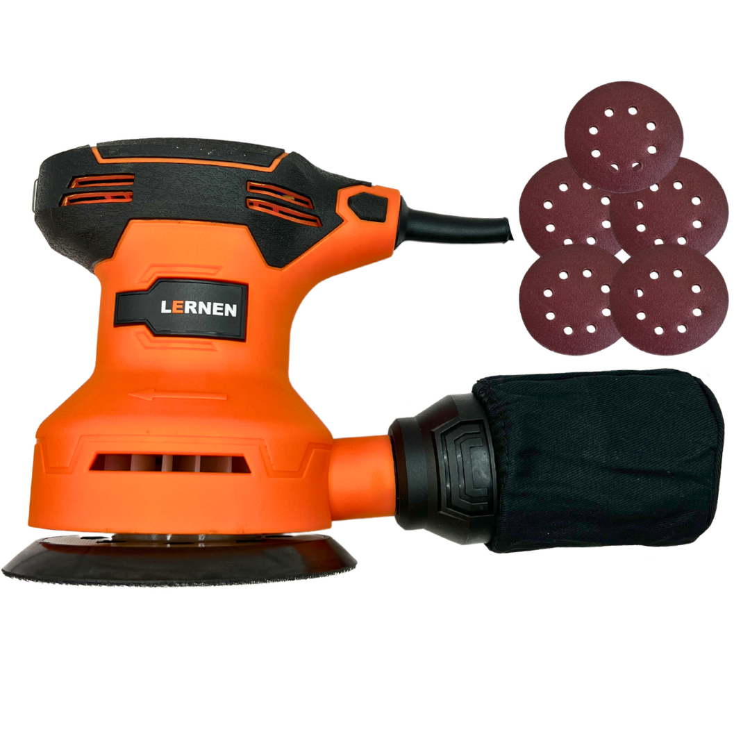 LIJADORA ROTO ORBITAL LERNEN 350 W – CON LIJAS DE REPUESTO - 1