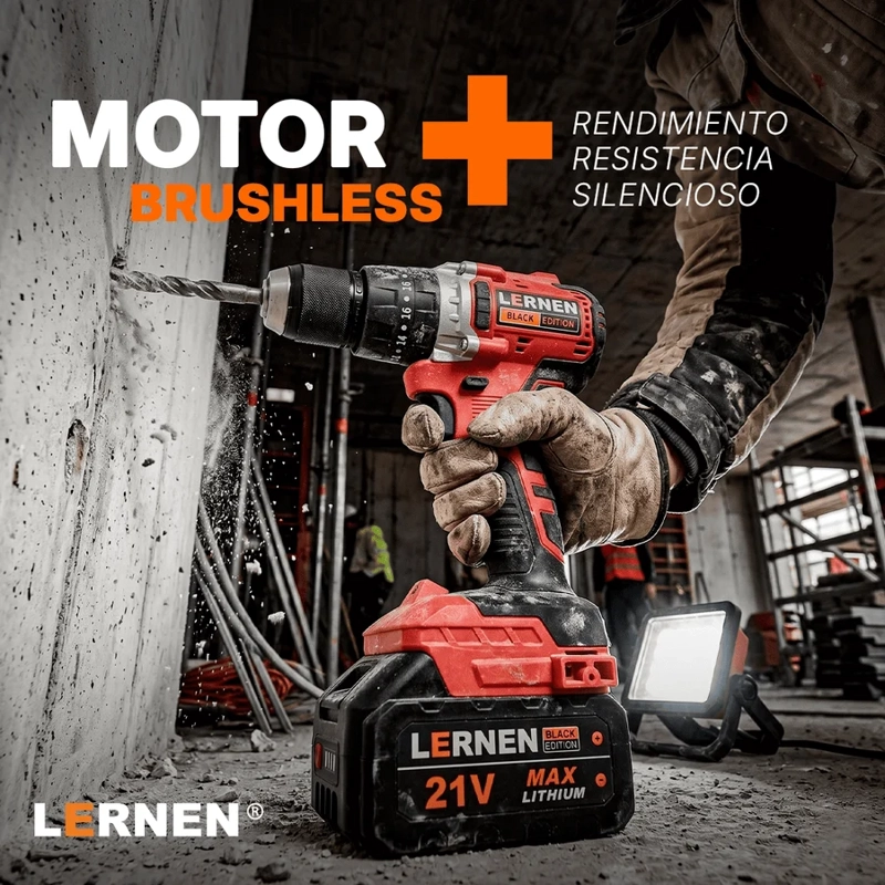 TALADRO LERNEN BRUSHLESS 13MM BLACK - 3